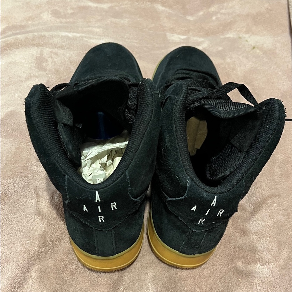 Nike Air Force 1 High ‘07 LV8 Black and Gum Bottom’s Men's Sneakers - Picture 7 of 8